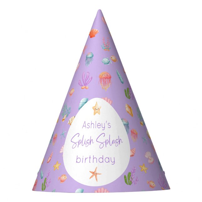 Chapeaux De Fètes Sous la mer Anniversaire (Devant)