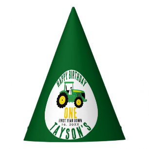 Chapeaux De Fètes Star Your Tracteur 1er anniversaire Thème de la
