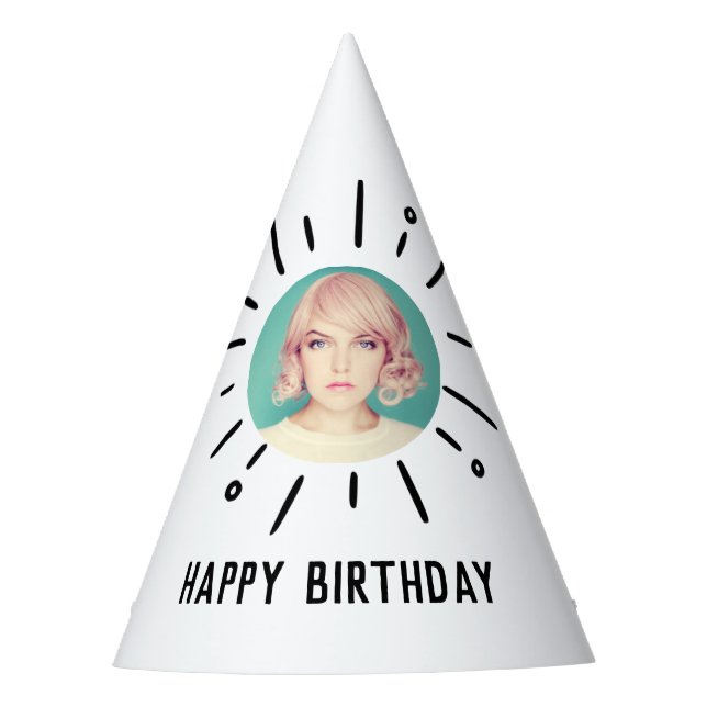 Chapeaux De Fètes STARBURST | Custom Simple & Chic Photo (Devant)