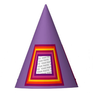 Chapeaux De Fètes Stripes Carré Cadre coloré 01 + votre idée