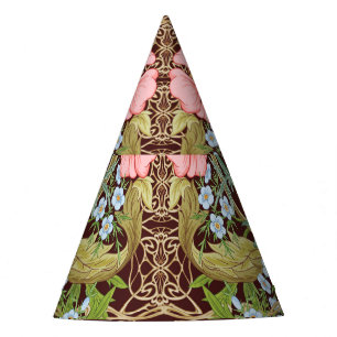 Chapeaux De Fètes Style Art Nouveau Floral : Motif Vintage coloré