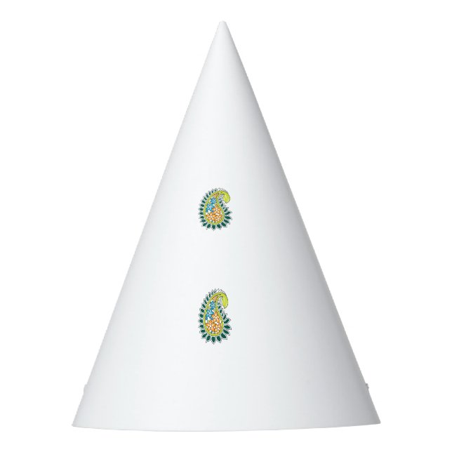 Chapeaux De Fètes Style Décoratif, Vert Bleu Foncé, Bataille (Devant)