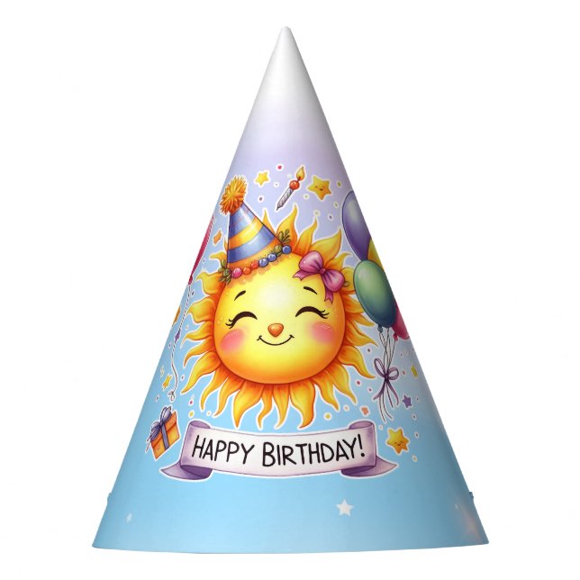 Chapeaux De Fètes Sunshine Joyeux anniversaire (Devant)