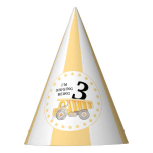 Chapeaux De Fètes Sur le chantier de construction anniversaire garço