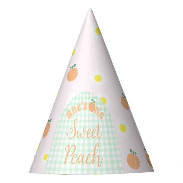 Chapeaux De Fètes Sweet Peach 1er anniversaire (Devant)