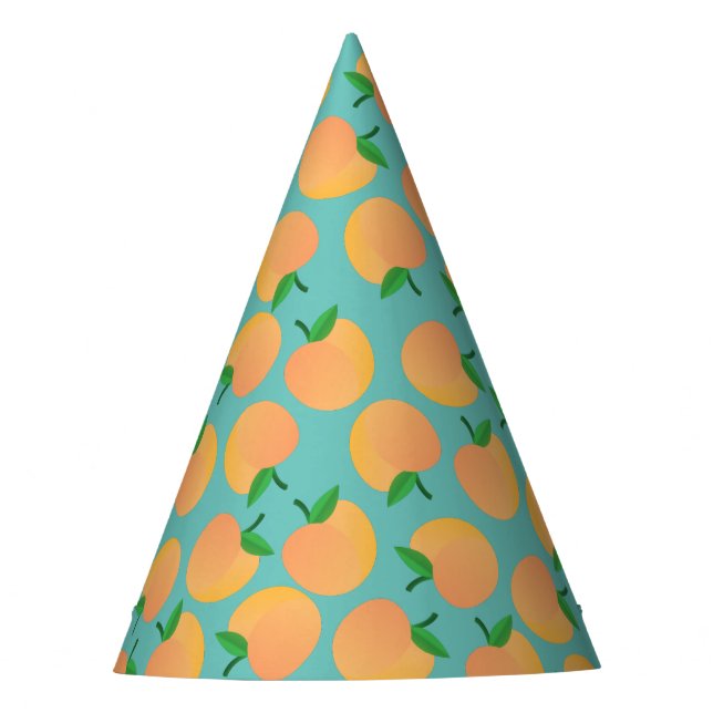 Chapeaux De Fètes Sweet Peach Cute Fruit 1er Anniversaire Thème (Devant)