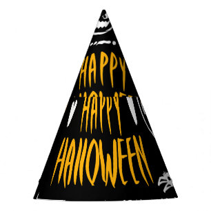 Chapeaux De Fètes Symboles d'Halloween dessinés à la main, collectio