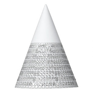 Chapeaux De Fètes Symboles Domino noir et blanc