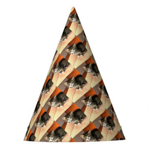 Chapeaux De Fètes Tabby Cat Kitten Portrait pour animaux