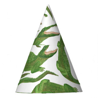 Chapeaux De Fètes Tableau d'aquarelle blanc crocodile