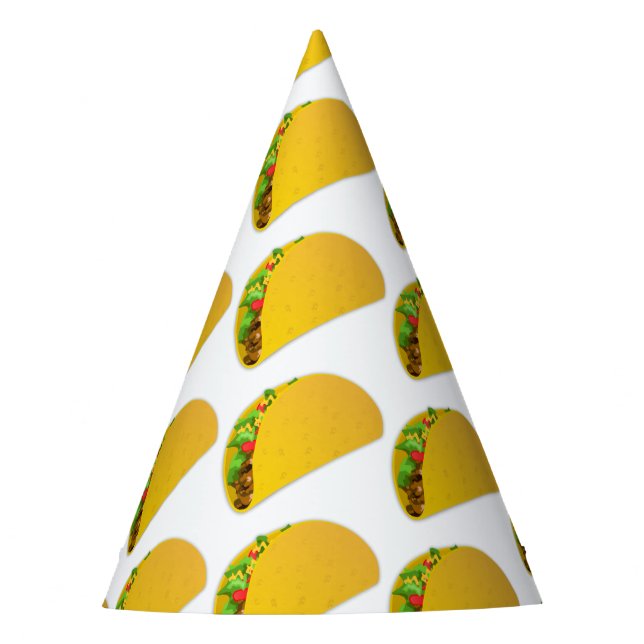 CHAPEAUX DE FÈTES TACO CASQUETTES DU PARTI ANNIVERSAIRE (Devant)