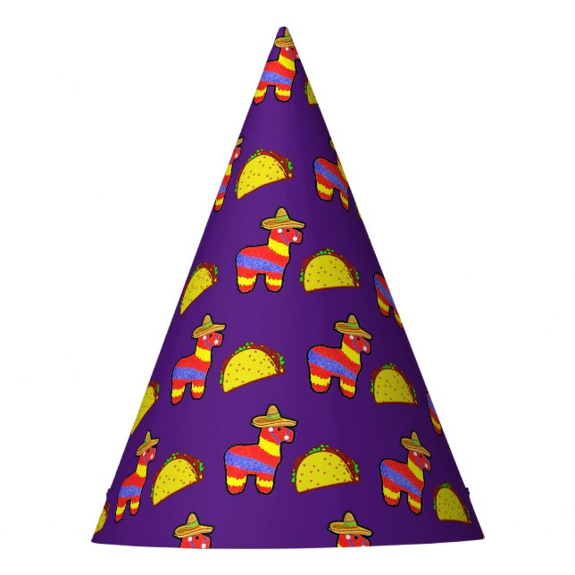 Chapeaux De Fètes Tacos + Pinatas (Devant)