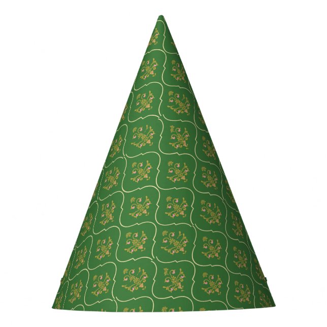 Chapeaux De Fètes Tapisserie verte (Devant)