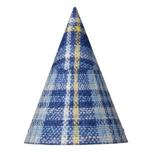 Chapeaux De Fètes Tartan jaune bleu : Plaid tendance