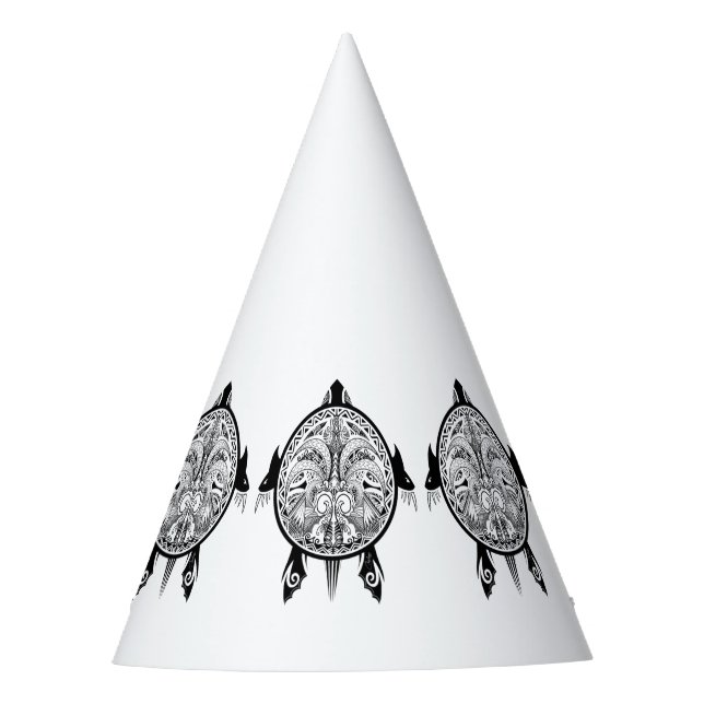 Chapeaux De Fètes Tatouage de Tribal Turtle Shield (Devant)