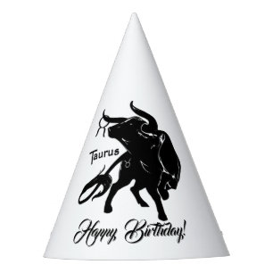 Chapeaux De Fètes Taurus puissant le Zodiac Bull Joyeux Anniversaire