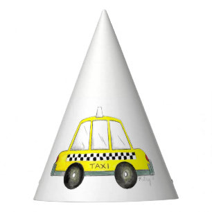 Chapeaux De Fètes Taxi Jaune NYC Cabine New York City Anniversaire