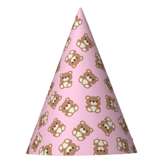 Chapeaux De Fètes Teddy Bear fête d'anniversaire (Devant)