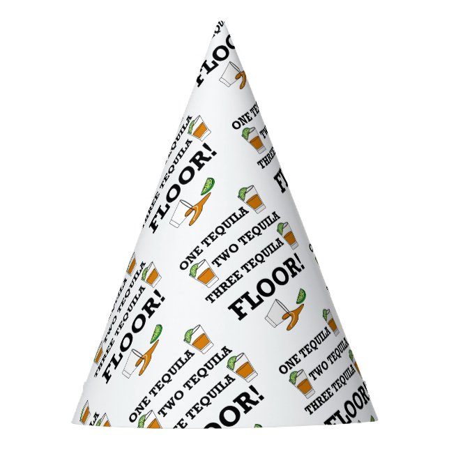 Chapeaux De Fètes Tequila Verre Tiré Avec Cocktail Lime Wedge (Devant)