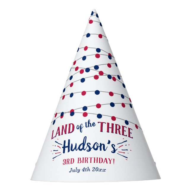 Chapeaux De Fètes Terre Des Trois ! 4 juillet 3e anniversaire (Devant)