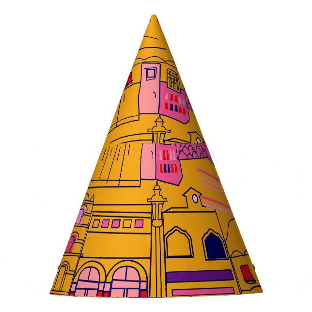 Chapeaux De Fètes Textile mexicain Design Motif sans couture (Devant)