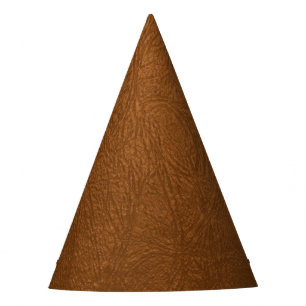 Chapeaux De Fètes Texture de cuir de vache marron