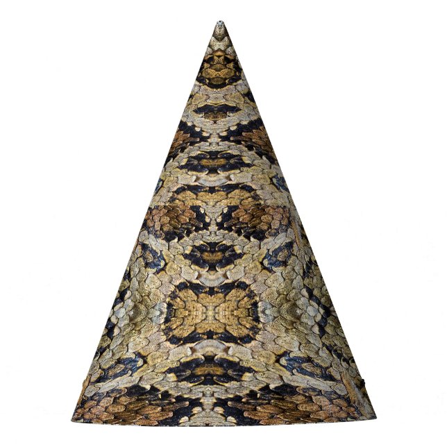 Chapeaux De Fètes Texture Motif de la peau de serpent (Devant)