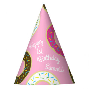 Chapeaux De Fètes Thème coloré de fête d'anniversaire des butées