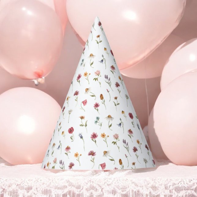 Chapeaux De Fètes Thème fleur sauvage Anniversaire Fête Wild One (Créateur téléchargé)