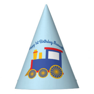 Chapeaux De Fètes Thème mignon de fête d'anniversaire de Choo-Choo