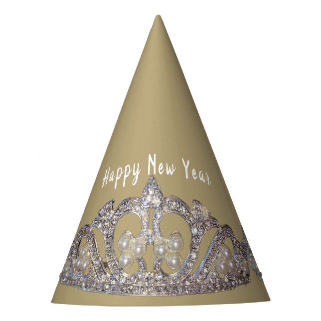 Chapeaux De Fètes Tiara Print New Year Party Hat (Devant)