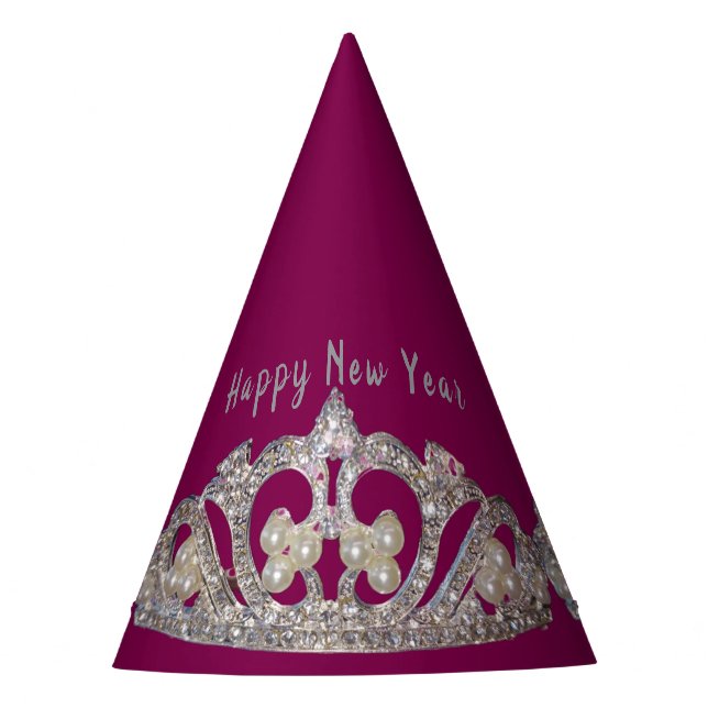 Chapeaux De Fètes Tiara Print New Year Party Hat (Devant)