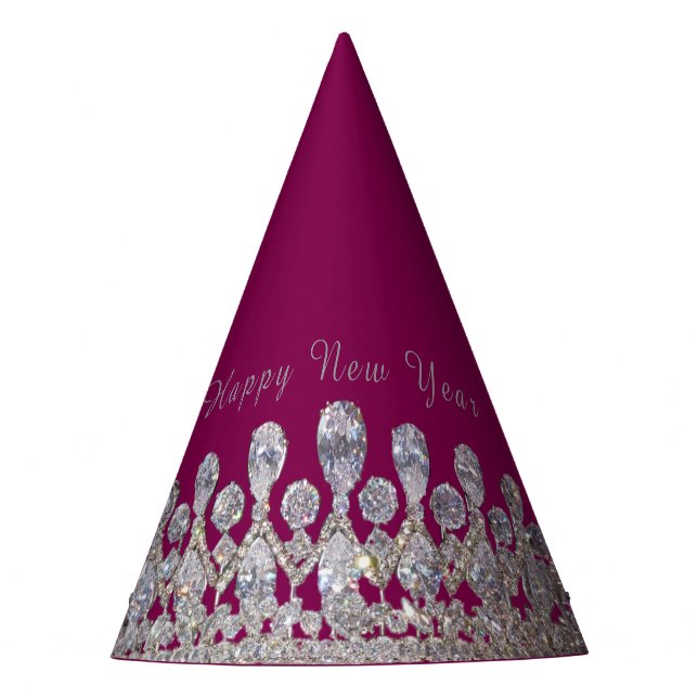 Chapeaux De Fètes Tiara Print New Year Party Hat (Devant)