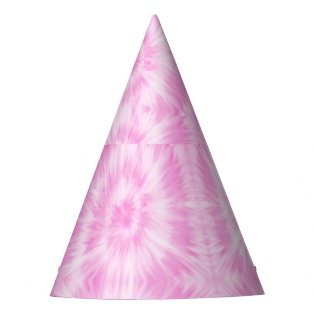 Chapeaux De Fètes Tiedye rose spirale hippie teint (Devant)
