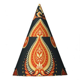 Chapeaux De Fètes Tissu ethnique oriental Paisley