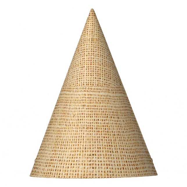 Chapeaux De Fètes Tissu naturel, arrière - plan texturé. (Devant)