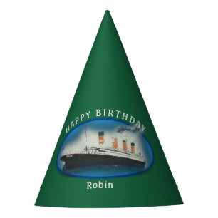 Chapeaux De Fètes Titanic Birthday Green RMS White Star Line Ship