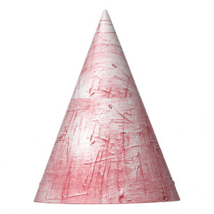 Chapeaux De Fètes Toile rouge métallique : Elégance de la brosse.