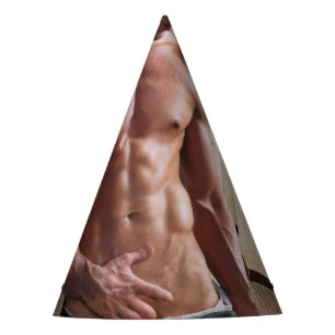 Chapeaux De Fètes Torse d'homme musclé torse nu sixpack de SlipperyJ
