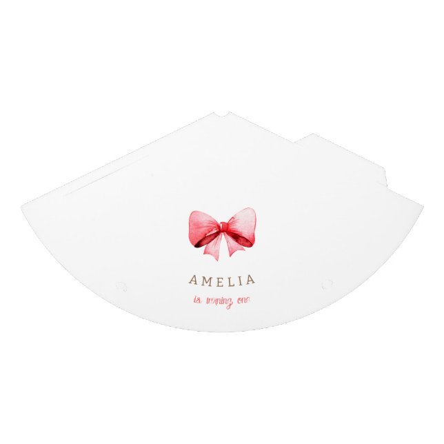 Chapeaux De Fètes Tour Eiffel Paris Anniversaire Bow rose (Devant)