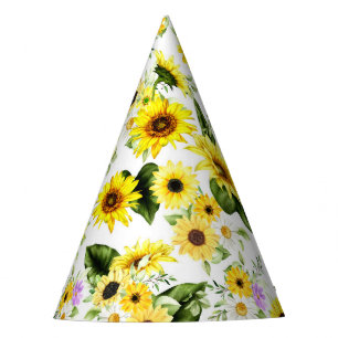 Chapeaux De Fètes Tournesol d'aquarelle 7