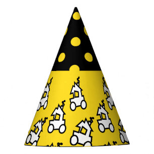 Chapeaux De Fètes Train et Pois Casquette de fête d'anniversaire