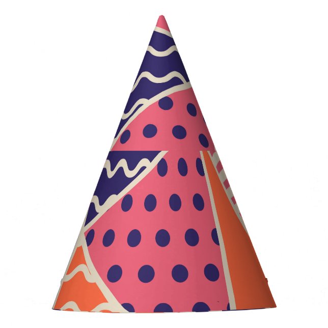 Chapeaux De Fètes Triangles Abstraits : Arrière - plan géométrique V (Devant)