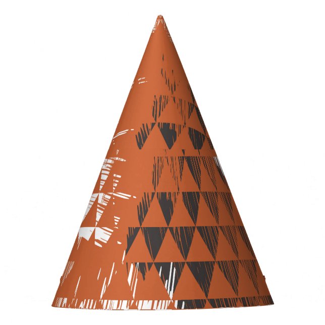 Chapeaux De Fètes Triangles sans joint : Arrière - plan orange (Devant)