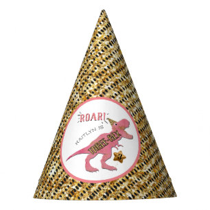 Chapeaux De Fètes Trois Rex Dinosaur 3ème Casquette de fête d'annive