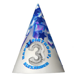 Chapeaux De Fètes Troisième garçons d'anniversaire partie de trois