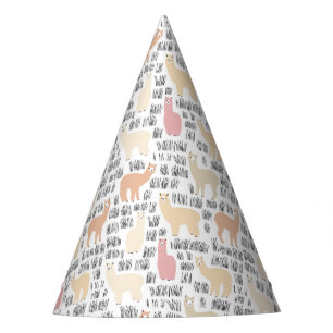 Chapeaux De Fètes Troupeau de motif d'alpaga