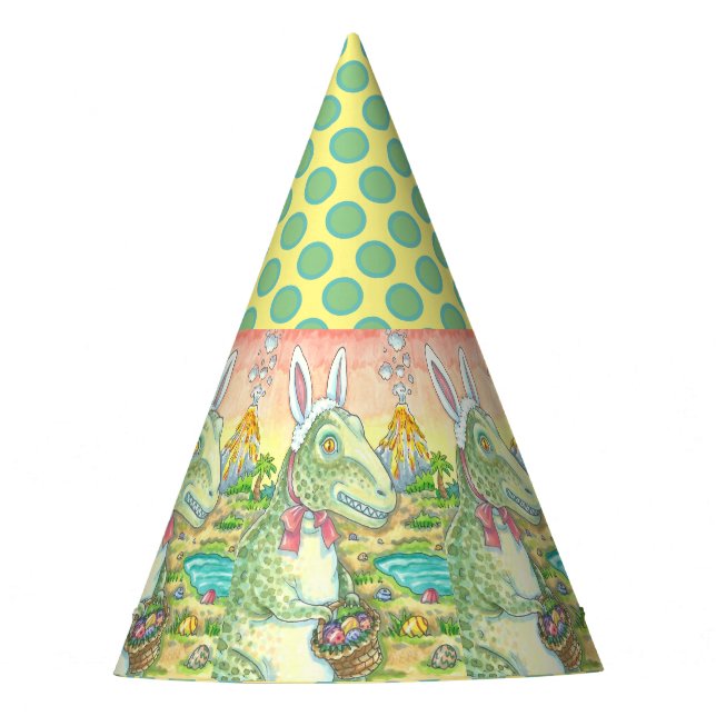 Chapeaux De Fètes TYRANNOSAURUS T-REX EASTER BUNNY CASQUETTE Dino (Devant)