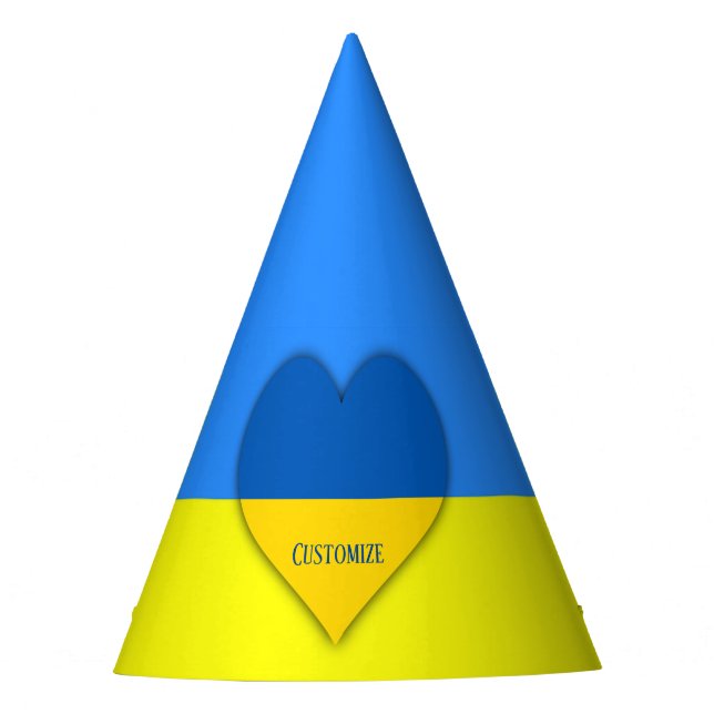 Chapeaux De Fètes Ukraine Drapeau bleu jaune Thunder_Cove (Devant)