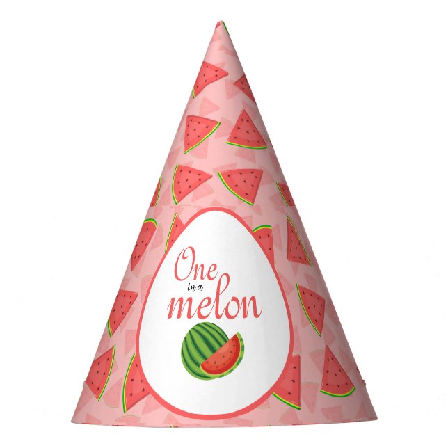 Chapeaux De Fètes Un dans un melon 1er Birthday Watermelon (Devant)